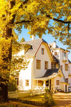 Manor of the artist Polenov in autumnのeditorial素材