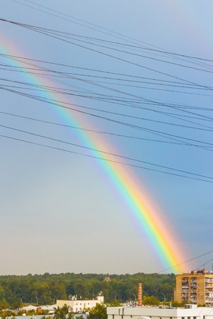 Rainbow in the skyの写真素材