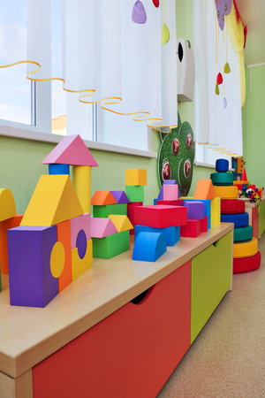 Toys in geometric shapesの写真素材