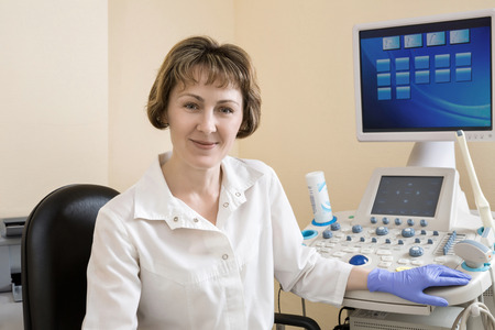 physician ultrasoundの写真素材