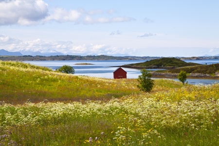 Rural lanscape of Norwayの写真素材