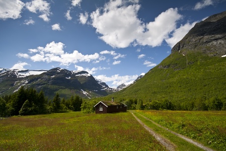 Rural lanscape of Norwayの写真素材