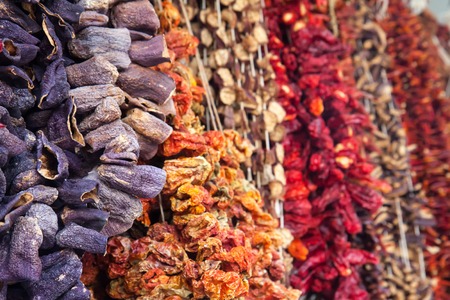 Dried paper on Egyptian Bazaar and the Grand Bazaar in Istanbul. Turkeyの写真素材