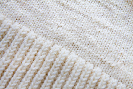 White hand made knitting wool texture background