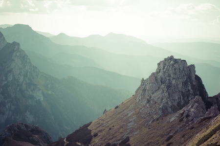view to Tatra Mountains national park in Zakopaneの写真素材