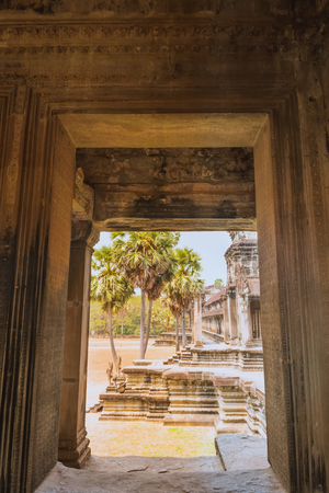 Angkor Wat Temple, Siem reap, landmark of Cambodiaの写真素材