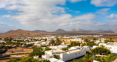 Canarian Nazaret village, Lanzarote island, Spainの写真素材