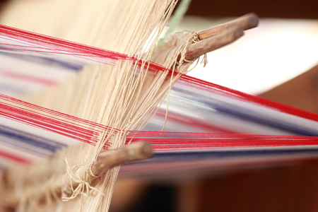 The craft of weaving in rural Thailand.