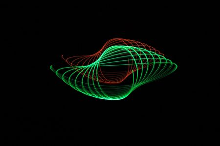 Abstract light image - colored leds in motionの写真素材