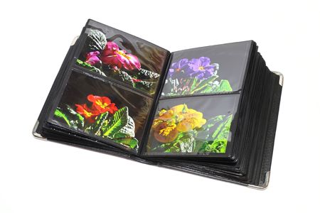 Photo album isolated on whiteの写真素材