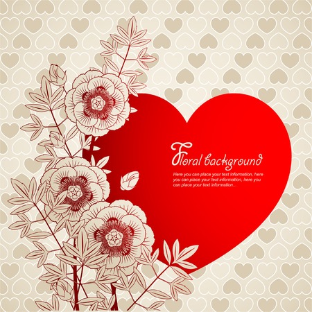 Abstract red background to the Valentine's dayのイラスト素材
