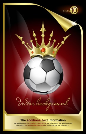 Football with a gold crown のイラスト素材