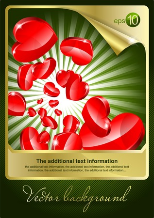 Abstract red background to the Valentine's dayのイラスト素材