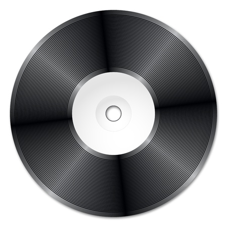 Raster illustration. A musical plate for DJの写真素材