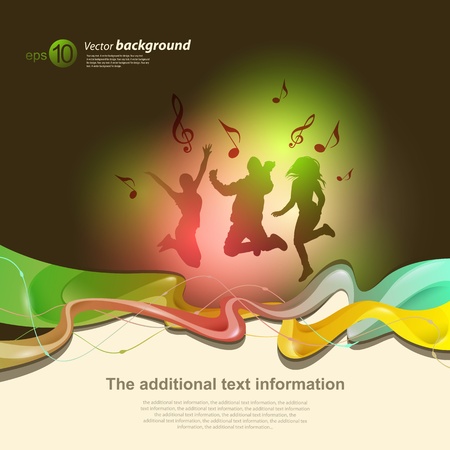 Vector abstract background for design with space for textのイラスト素材