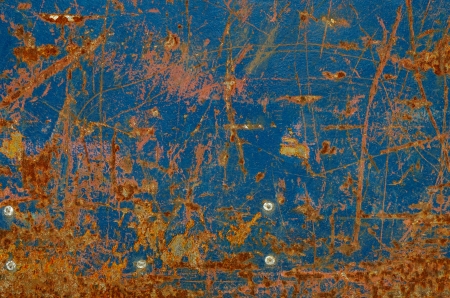 Abstract texture of rusty metal with paint worn Stuckey