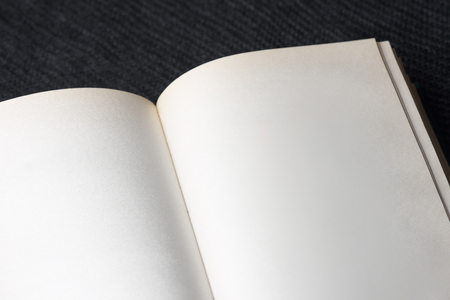 Background for design. Turn the book with blank pagesの写真素材