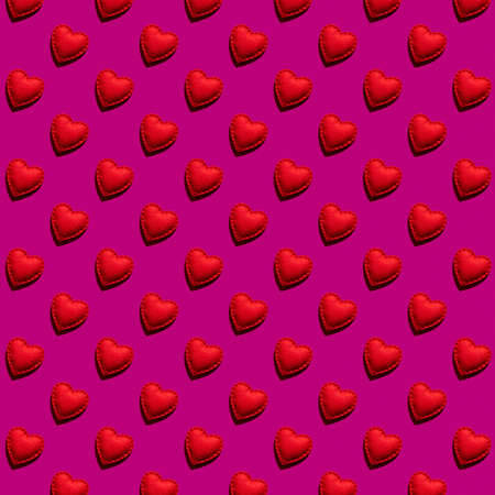 Abstract seamless pattern of hearts for Valentine's dayの写真素材