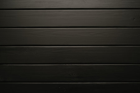 Dark background with black planks textureの写真素材