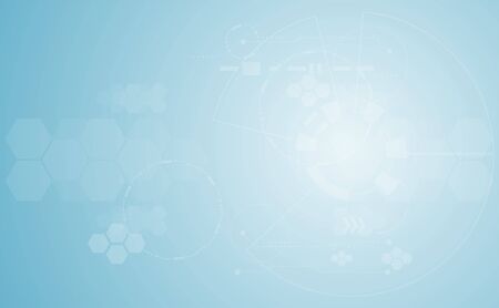 Abstract medical medicine and science concept innovation technology molecular structures chemical .space for text. vector backgroundのイラスト素材