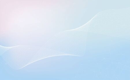 abstract technology concept Wave flow Science connection futuristic colorful.vector illustrationのイラスト素材