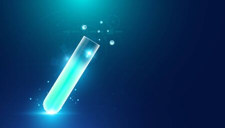 Abstract health medical science consist Glass tube concept The invention of medicines by medical innovations And science.のイラスト素材