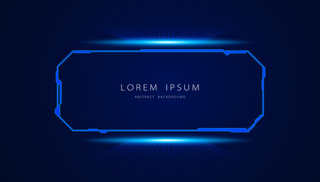 abstract technology ui futuristic concept hud interface hologram copy space of digital innovation on hi tech future design backgroundのイラスト素材