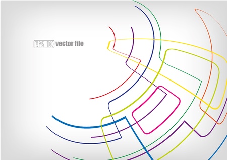 A bright illustration of abstract colored elementsのイラスト素材