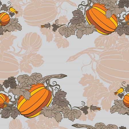 Pumpkin Background seamless patternのイラスト素材