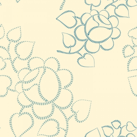 Seamless retro background with rosesのイラスト素材