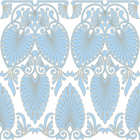 Seamless greek Art Nouveau patternのイラスト素材