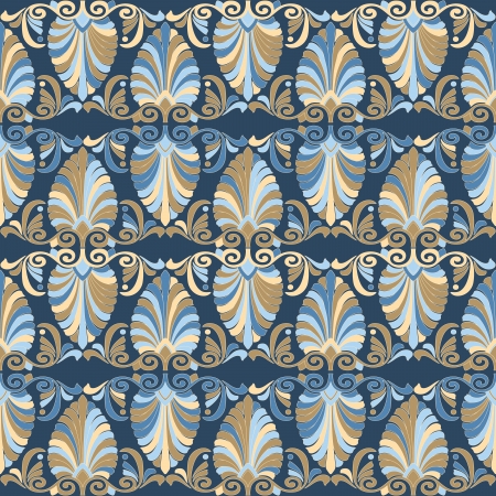 Seamless greek Art Nouveau patternのイラスト素材