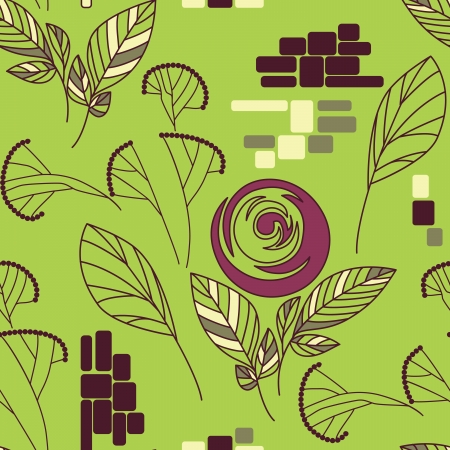 Beautiful seamless floral patternのイラスト素材