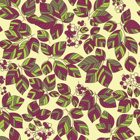 Seamless green leaves patternのイラスト素材