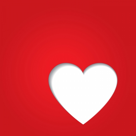 valentine s day red heartのイラスト素材