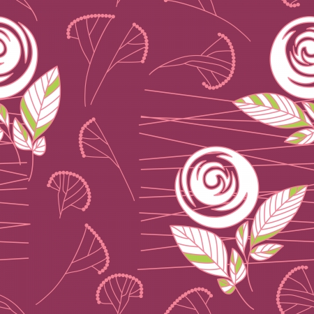 seamless vintage rose pattern backgroundのイラスト素材