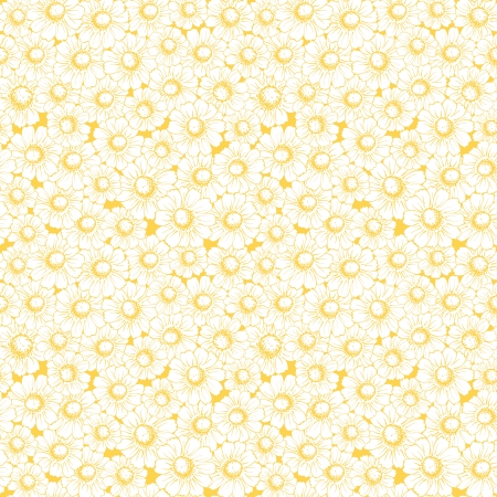 Vintage Seamless Background With Elegant Chamomilesのイラスト素材
