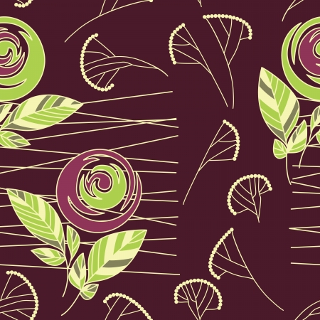 seamless vintage rose pattern backgroundのイラスト素材