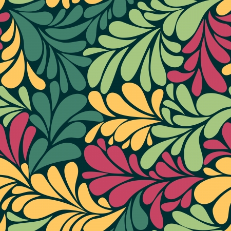 abstract romantic seamless wallpaper with curlsのイラスト素材