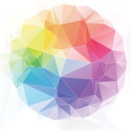 triangular style abstract background of trianglesのイラスト素材