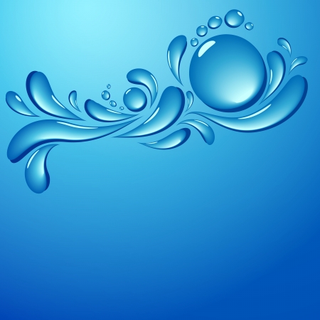 water splash wave vector backgroundのイラスト素材
