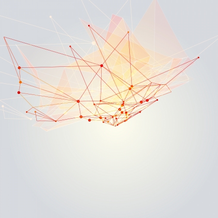3D  abstract triangle mesh background のイラスト素材
