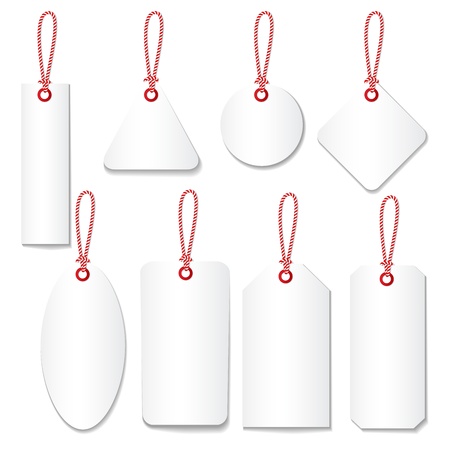 blank labels template price tags setのイラスト素材