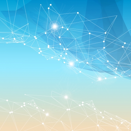 3D  abstract triangle mesh backgroundのイラスト素材