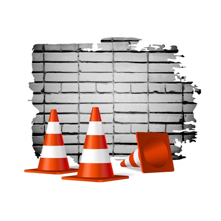 Under construction concept vector backgroundのイラスト素材