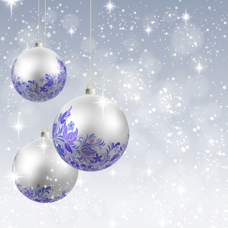 Christmas ornament vector background cardのイラスト素材