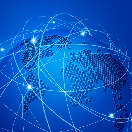 technology mesh network vector illustrationのイラスト素材