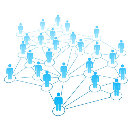 social links vector backgroundのイラスト素材