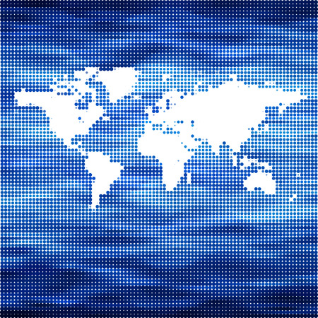 world Ocean vector map conceptのイラスト素材