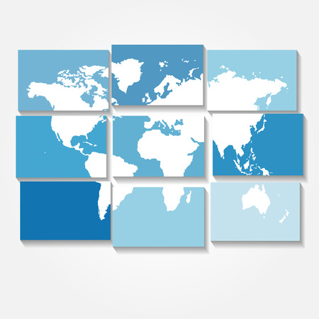 tiled world map vector background eps fileのイラスト素材